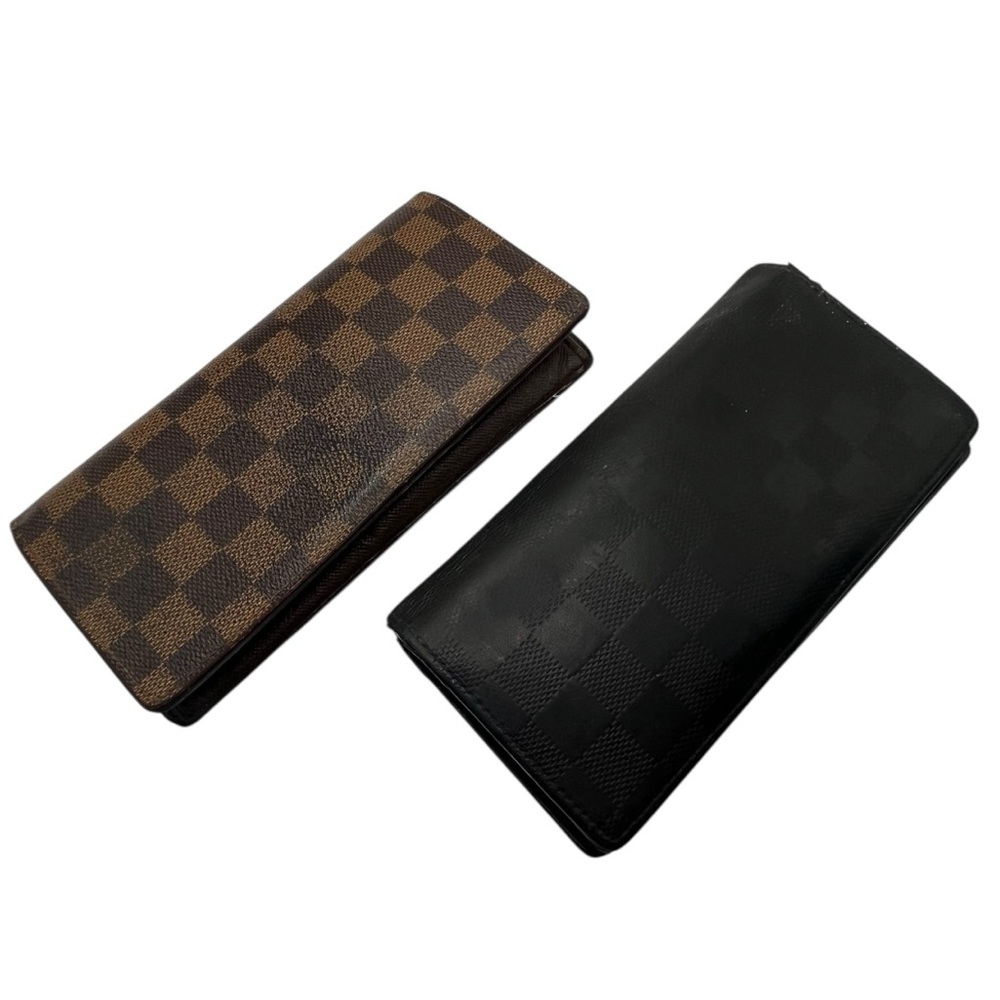 Bundle of 2 Louis Vuitton Portefeuille
Wallet Brazza + Brown Damier need repair